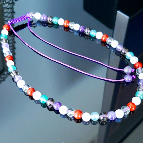 Precious Stones Adjustable Necklace NWOT - Picture 4 of 4